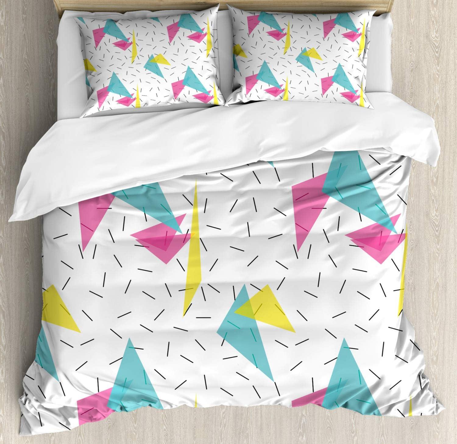 imageAmbesonne Kiss Duvet Cover Set Girl Black Silhouette Blowing Red Hearts Romance Love Valentines Day Theme Decorative 3 Piece Bedding Set with 2 Pillow Shams Queen Size Black White RedPink Multicolor