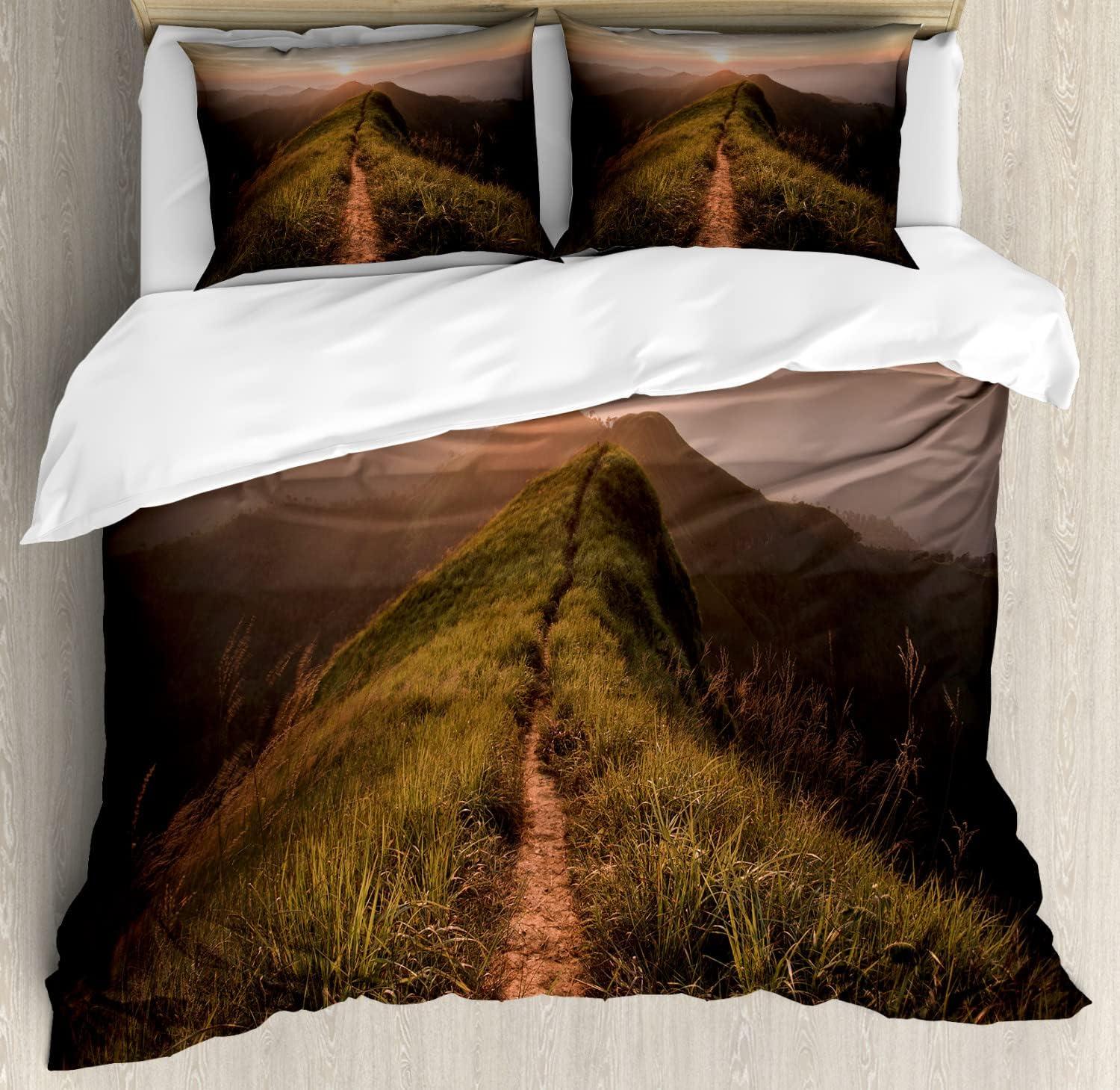 imageAmbesonne Kiss Duvet Cover Set Girl Black Silhouette Blowing Red Hearts Romance Love Valentines Day Theme Decorative 3 Piece Bedding Set with 2 Pillow Shams Queen Size Black White RedFern Green