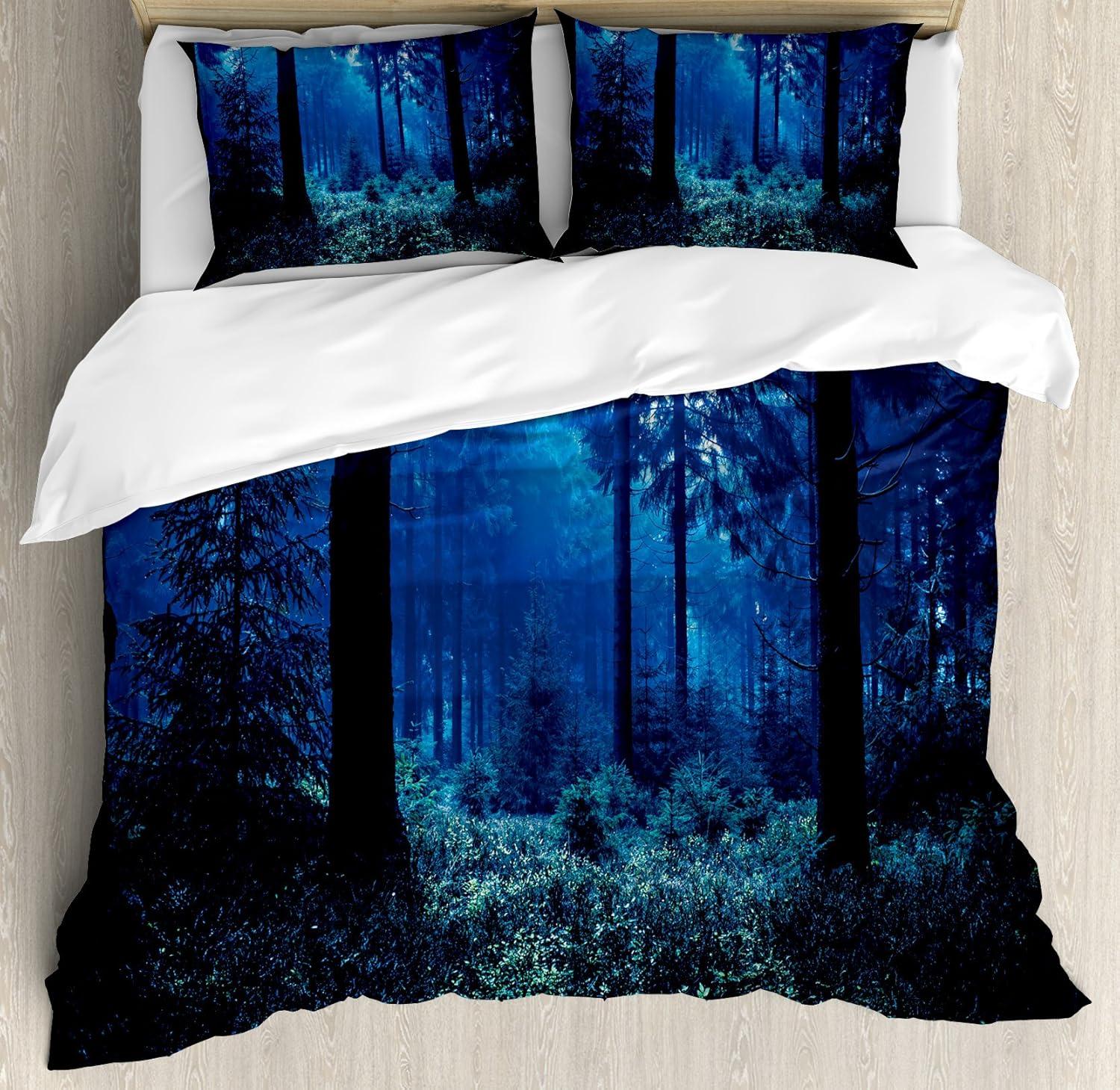 imageAmbesonne Kiss Duvet Cover Set Girl Black Silhouette Blowing Red Hearts Romance Love Valentines Day Theme Decorative 3 Piece Bedding Set with 2 Pillow Shams Queen Size Black White RedBlue Green White