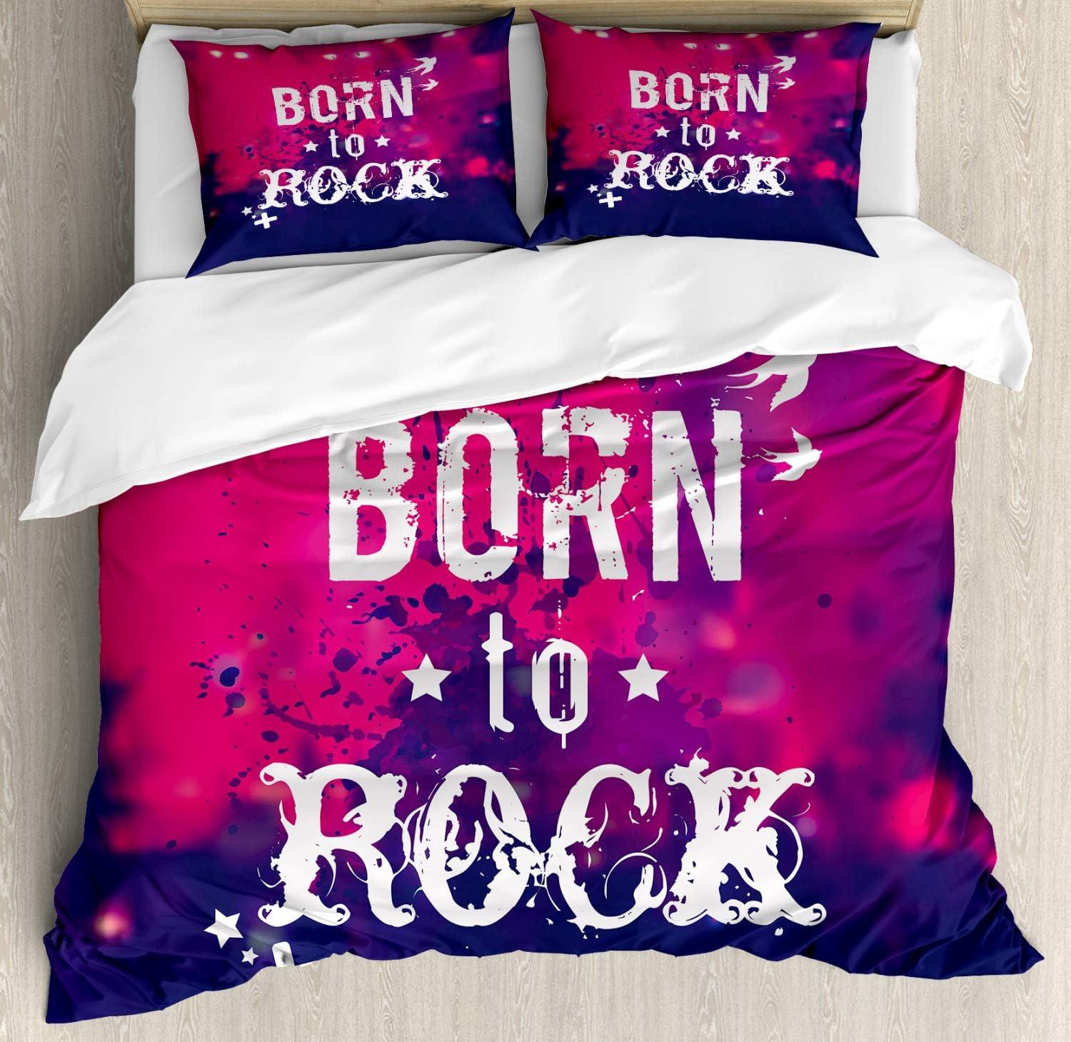 imageAmbesonne Kiss Duvet Cover Set Girl Black Silhouette Blowing Red Hearts Romance Love Valentines Day Theme Decorative 3 Piece Bedding Set with 2 Pillow Shams Queen Size Black White RedPink Purple