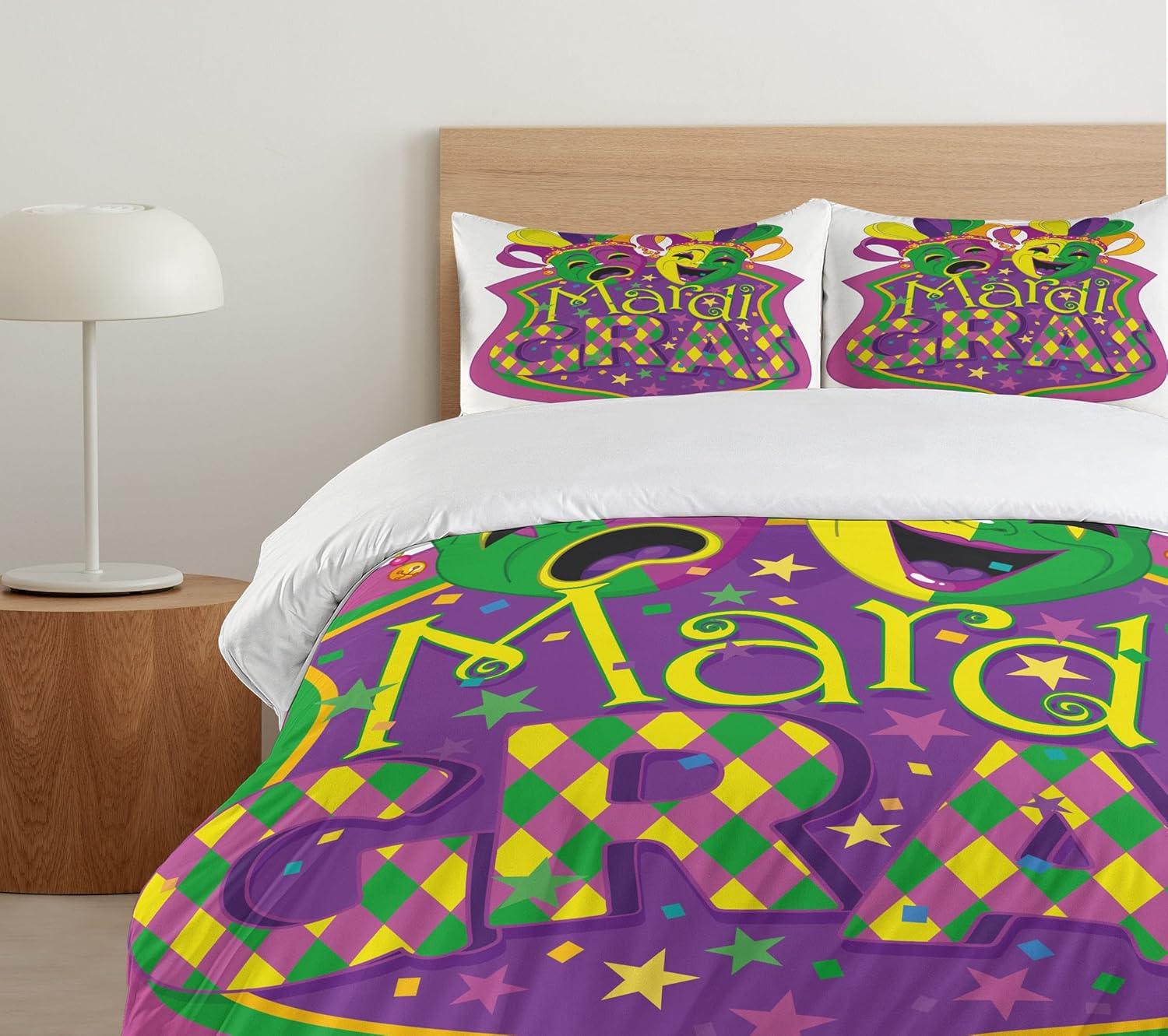 imageAmbesonne Kiss Duvet Cover Set Girl Black Silhouette Blowing Red Hearts Romance Love Valentines Day Theme Decorative 3 Piece Bedding Set with 2 Pillow Shams Queen Size Black White RedPurple Green Yellow