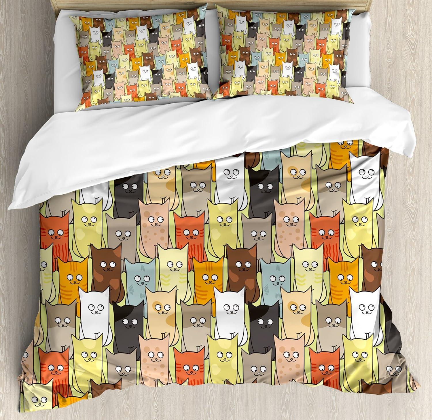 imageAmbesonne Kiss Duvet Cover Set Girl Black Silhouette Blowing Red Hearts Romance Love Valentines Day Theme Decorative 3 Piece Bedding Set with 2 Pillow Shams Queen Size Black White RedMarigold Multicolor