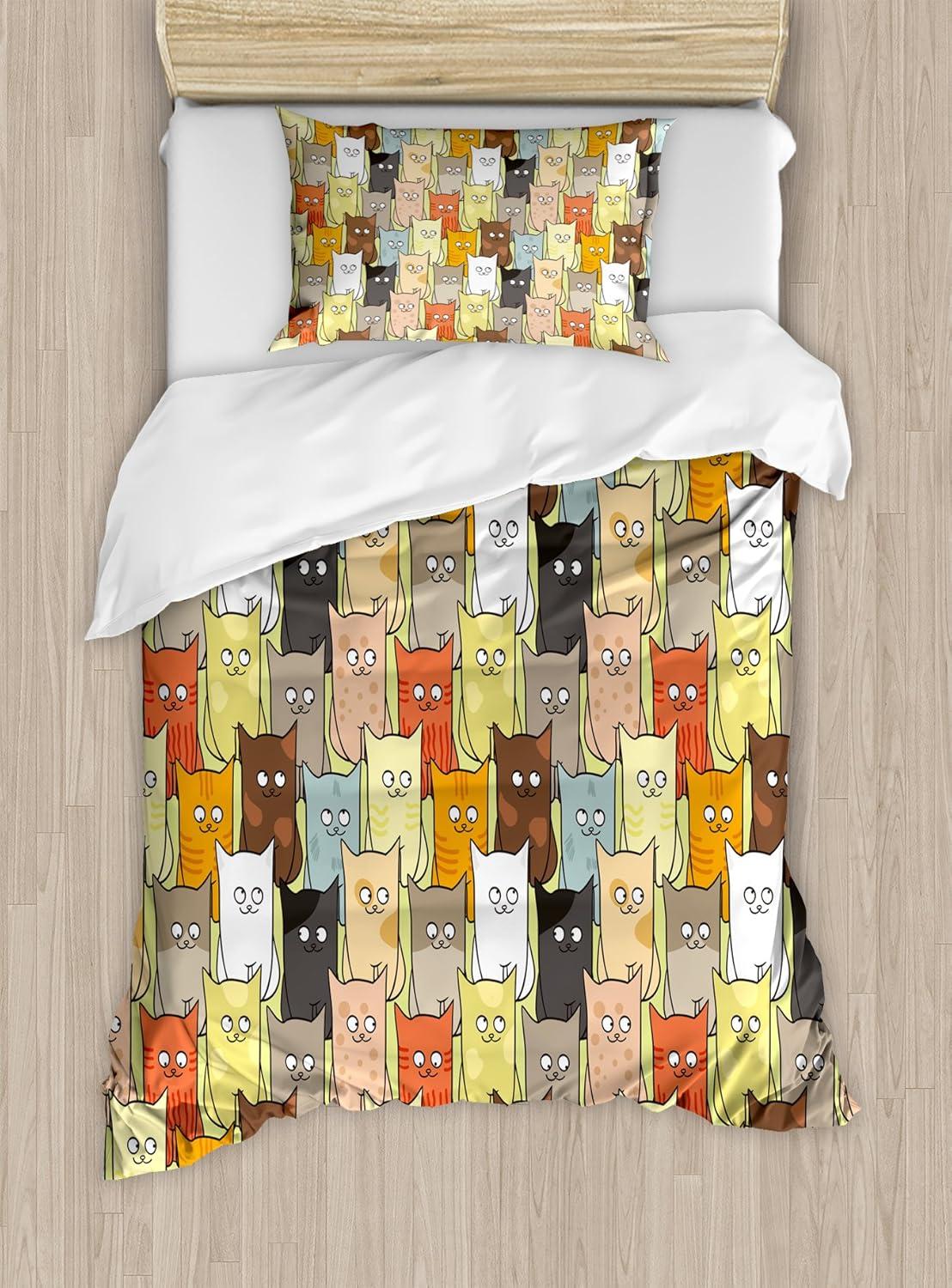 imageAmbesonne Kiss Duvet Cover Set Girl Black Silhouette Blowing Red Hearts Romance Love Valentines Day Theme Decorative 3 Piece Bedding Set with 2 Pillow Shams Queen Size Black White RedMarigold Multicolor