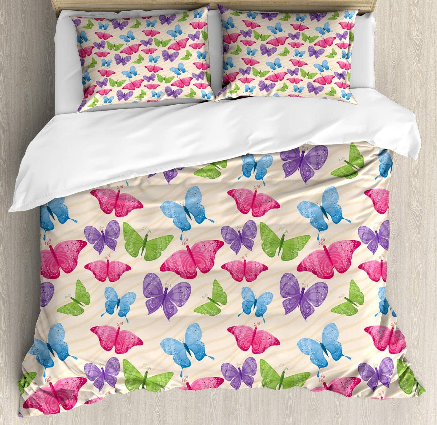 imageAmbesonne Kiss Duvet Cover Set Girl Black Silhouette Blowing Red Hearts Romance Love Valentines Day Theme Decorative 3 Piece Bedding Set with 2 Pillow Shams Queen Size Black White RedPeach Multicolor