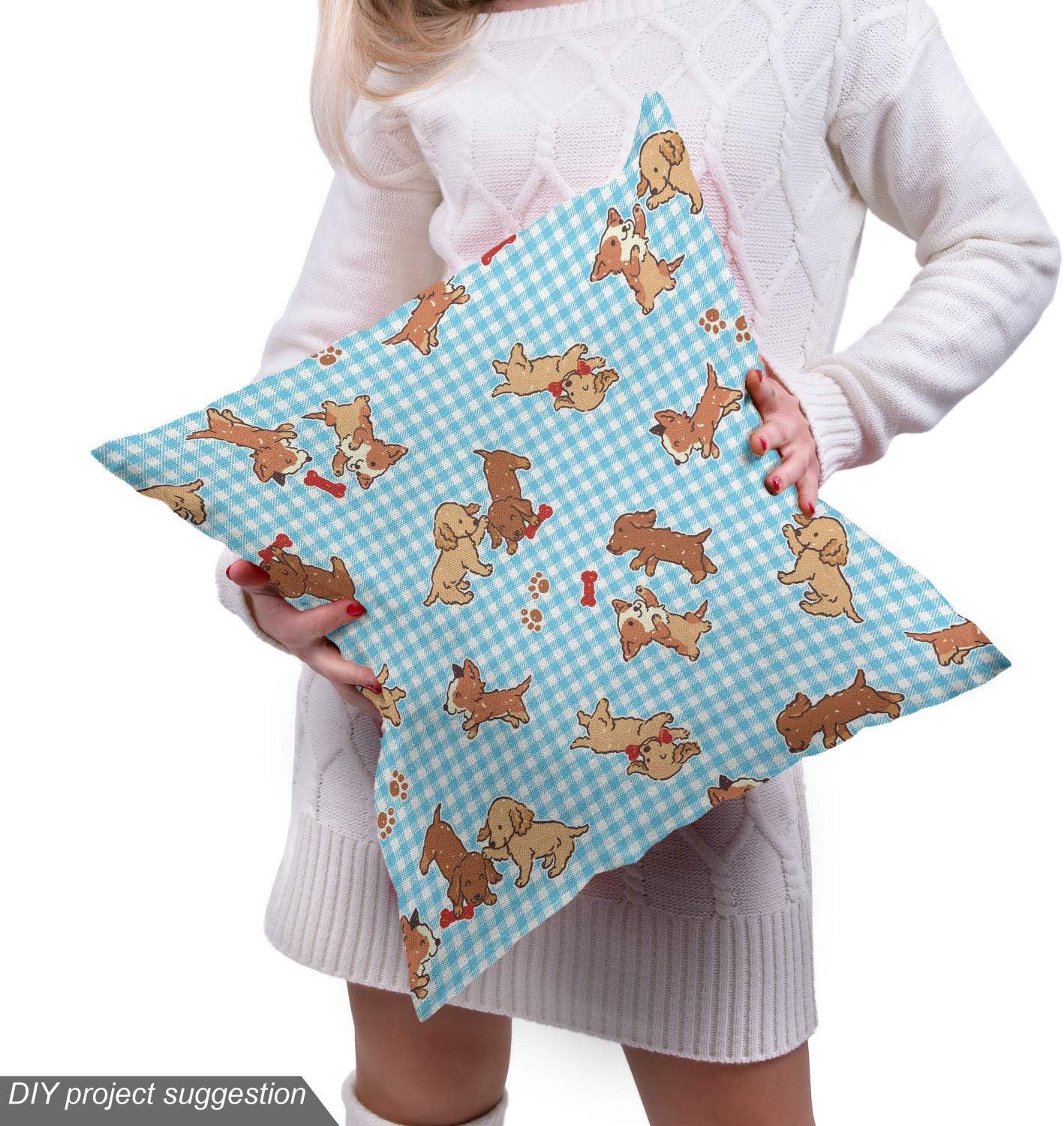 imageAmbesonne Kiss Fabric by The Yard Red Woman Lips Kiss Marks Pattern Romance Feminine Graphic Valentines Day Stretch Knit Fabric for Clothing Sewing and Arts Crafts 1 Yard Vermilion IvoryBlue Brown