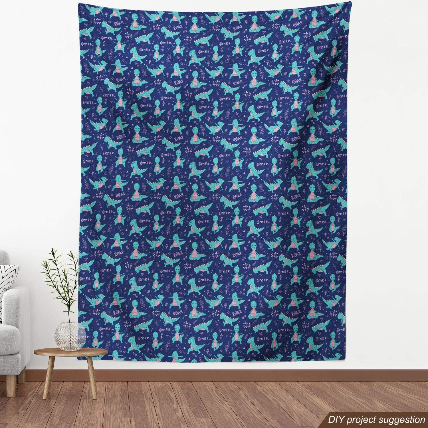 imageAmbesonne Kiss Fabric by The Yard Red Woman Lips Kiss Marks Pattern Romance Feminine Graphic Valentines Day Stretch Knit Fabric for Clothing Sewing and Arts Crafts 1 Yard Vermilion IvoryIndigo Turquoise