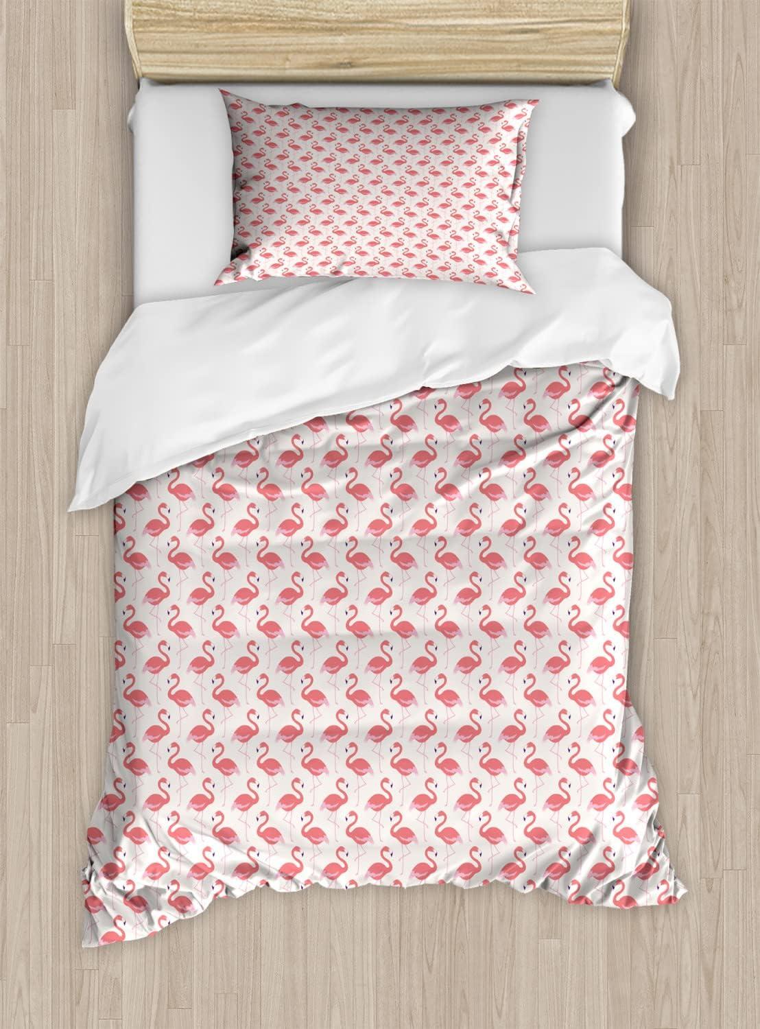 imageAmbesonne Purple Duvet Cover Set Unlucky Black Cat with Heart Filled Backdrop Valentines Day Animal Fun Decorative 3 Piece Bedding Set with 2 Pillow Shams Queen Size Lavender Pink BlackBeige Dark Coral Purple
