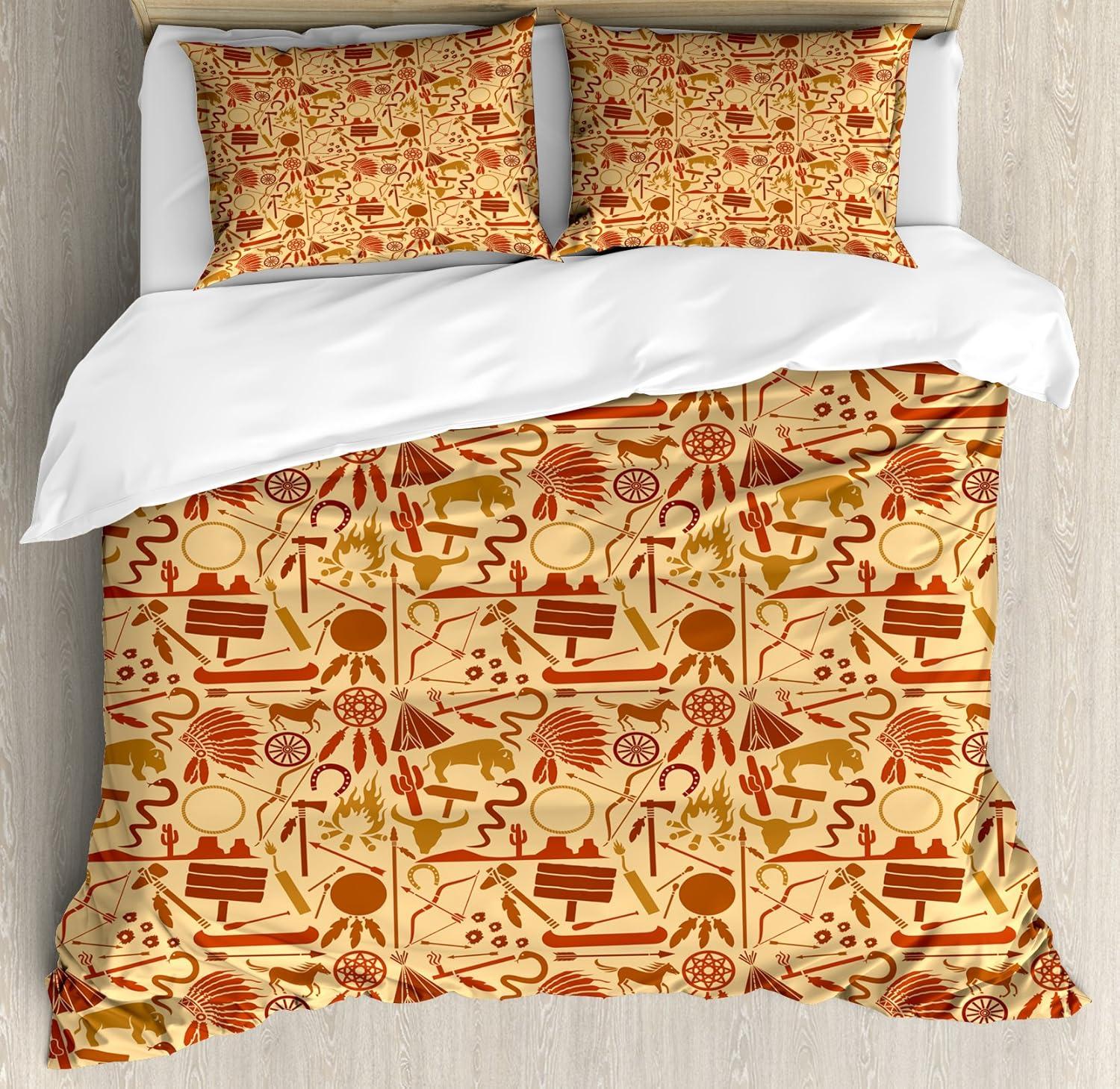 imageAmbesonne Purple Duvet Cover Set Unlucky Black Cat with Heart Filled Backdrop Valentines Day Animal Fun Decorative 3 Piece Bedding Set with 2 Pillow Shams Queen Size Lavender Pink BlackPale Orange Redwood