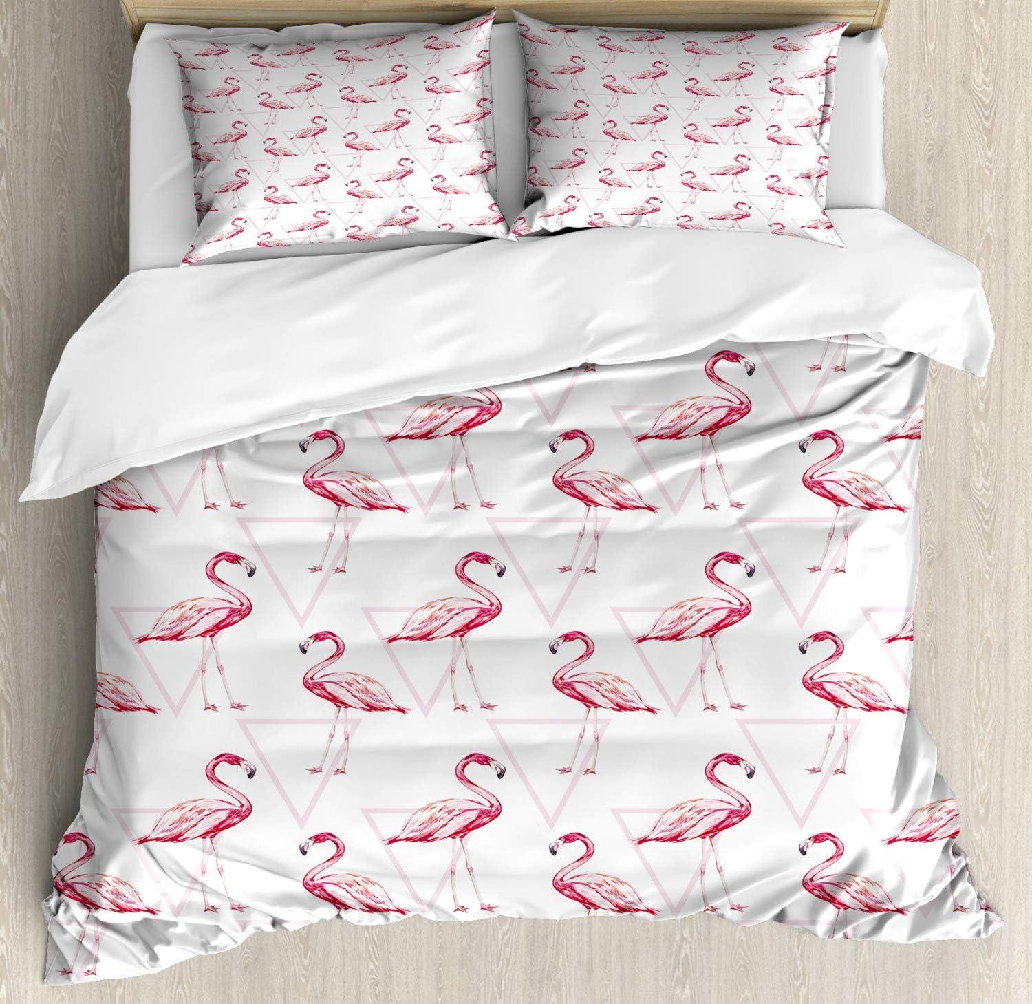 imageAmbesonne Purple Duvet Cover Set Unlucky Black Cat with Heart Filled Backdrop Valentines Day Animal Fun Decorative 3 Piece Bedding Set with 2 Pillow Shams Queen Size Lavender Pink BlackPink Peach White