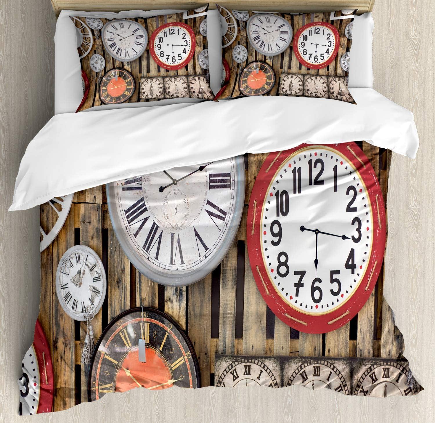 imageAmbesonne Valentines Day Duvet Cover Set Love Tree with Heart Romance Fruits Leaves Forest Couple Art Decorative 3 Piece Bedding Set with 2 Pillow Shams King Size Vermilion BlackBrown and Red