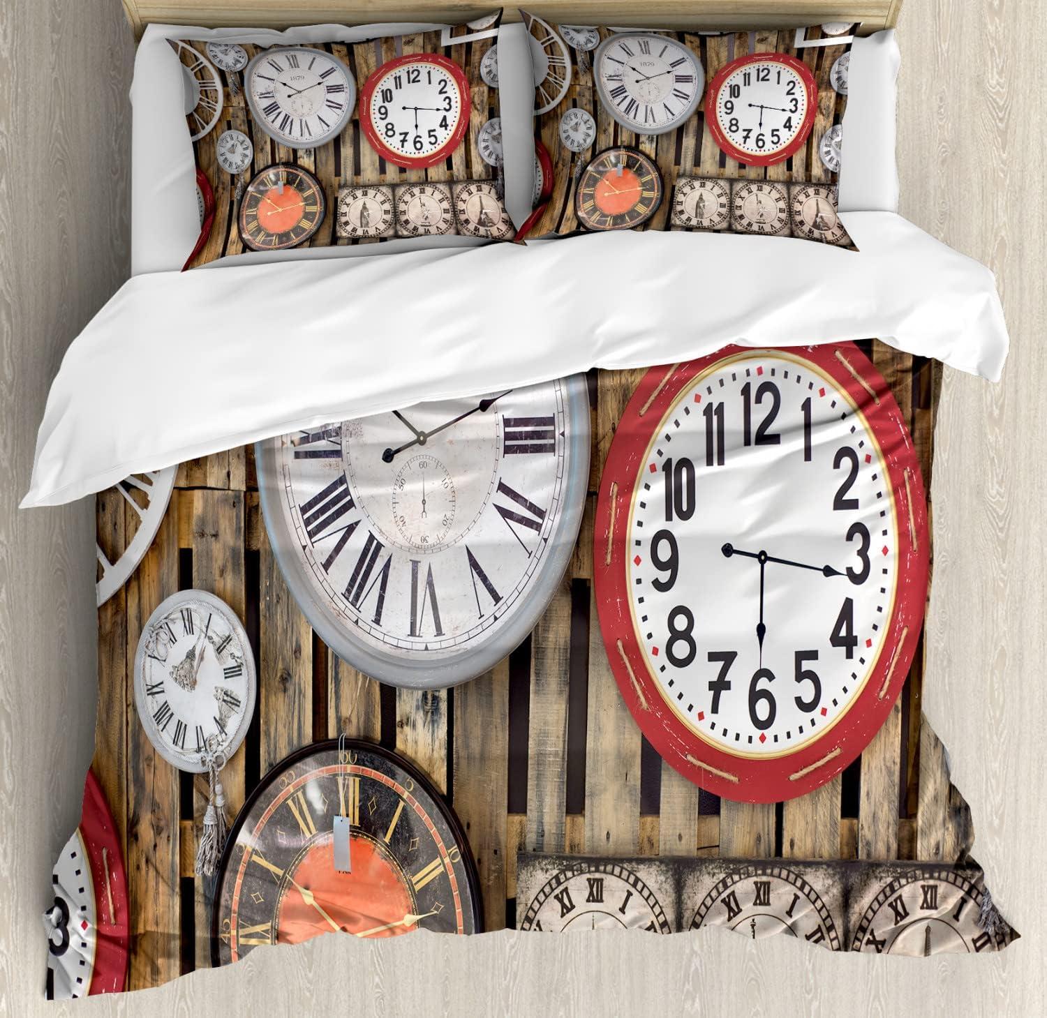 imageAmbesonne Valentines Day Duvet Cover Set Love Tree with Heart Romance Fruits Leaves Forest Couple Art Decorative 3 Piece Bedding Set with 2 Pillow Shams King Size Vermilion BlackBrown and Red