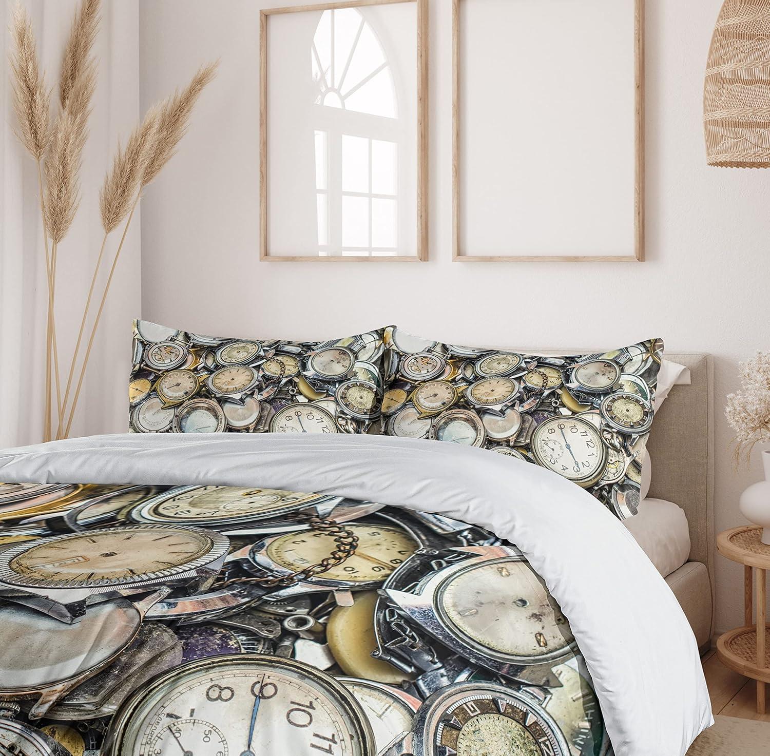 imageAmbesonne Valentines Day Duvet Cover Set Love Tree with Heart Romance Fruits Leaves Forest Couple Art Decorative 3 Piece Bedding Set with 2 Pillow Shams King Size Vermilion BlackGrey Beige