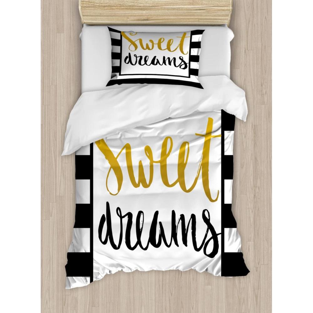 imageAmbesonne Dog Driver Duvet Cover Set Romantic Chihuahua with Balloon Rose Flower Valentines Love Date Celebration Decorative 3 Piece Bedding Set with 2 Pillow Shams King Size Red YellowYellow Black White