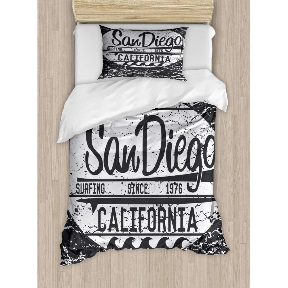 imageAmbesonne Dog Driver Duvet Cover Set Romantic Chihuahua with Balloon Rose Flower Valentines Love Date Celebration Decorative 3 Piece Bedding Set with 2 Pillow Shams King Size Red YellowCharcoal Grey Pale Grey