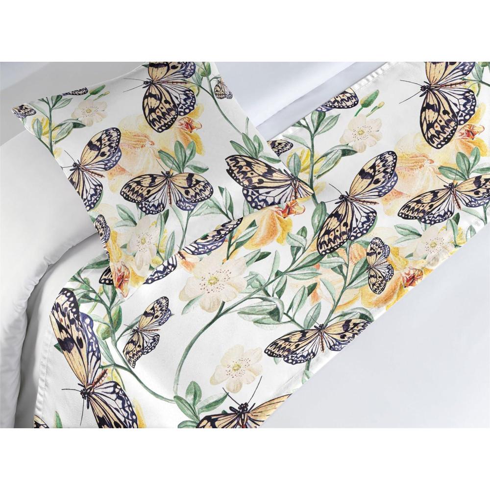 imageAmbesonne Floral Bed Runner Set Romantic Concept Art Featuring Rose Flowers Hearts Leaves Valentine Decorative Bedding Scarf and 2 Pillow Shams for Hotels Homes Queen Pastel Pink and Fern GreenJade Green and Pale Eggplant