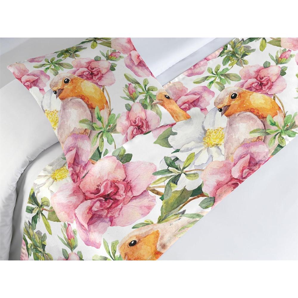 imageAmbesonne Floral Bed Runner Set Romantic Concept Art Featuring Rose Flowers Hearts Leaves Valentine Decorative Bedding Scarf and 2 Pillow Shams for Hotels Homes Queen Pastel Pink and Fern GreenPastel Pink and Pale Orange