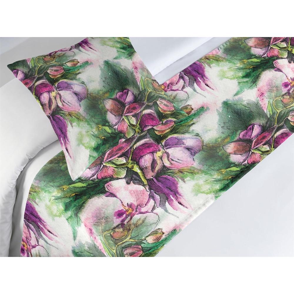 imageAmbesonne Floral Bed Runner Set Valentines Day Theme Grunge Style Repetitive Rose Flowers Abstract Decorative Bedding Scarf and 2 Pillow Shams for Hotels Homes King Pale Fuchsia and SepiaPale Ruby and Reseda Green