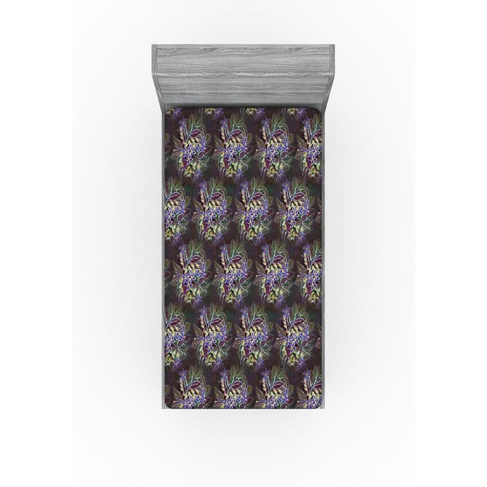 imageAmbesonne Floral Fitted Sheet Realistic Painting Print A Million Roses to My Love Valentines Day Decorative Soft Bedding AllRound Elastic Pocket California King Pale Pink Dark Pink and EcruLilac Plum and Laurel Green