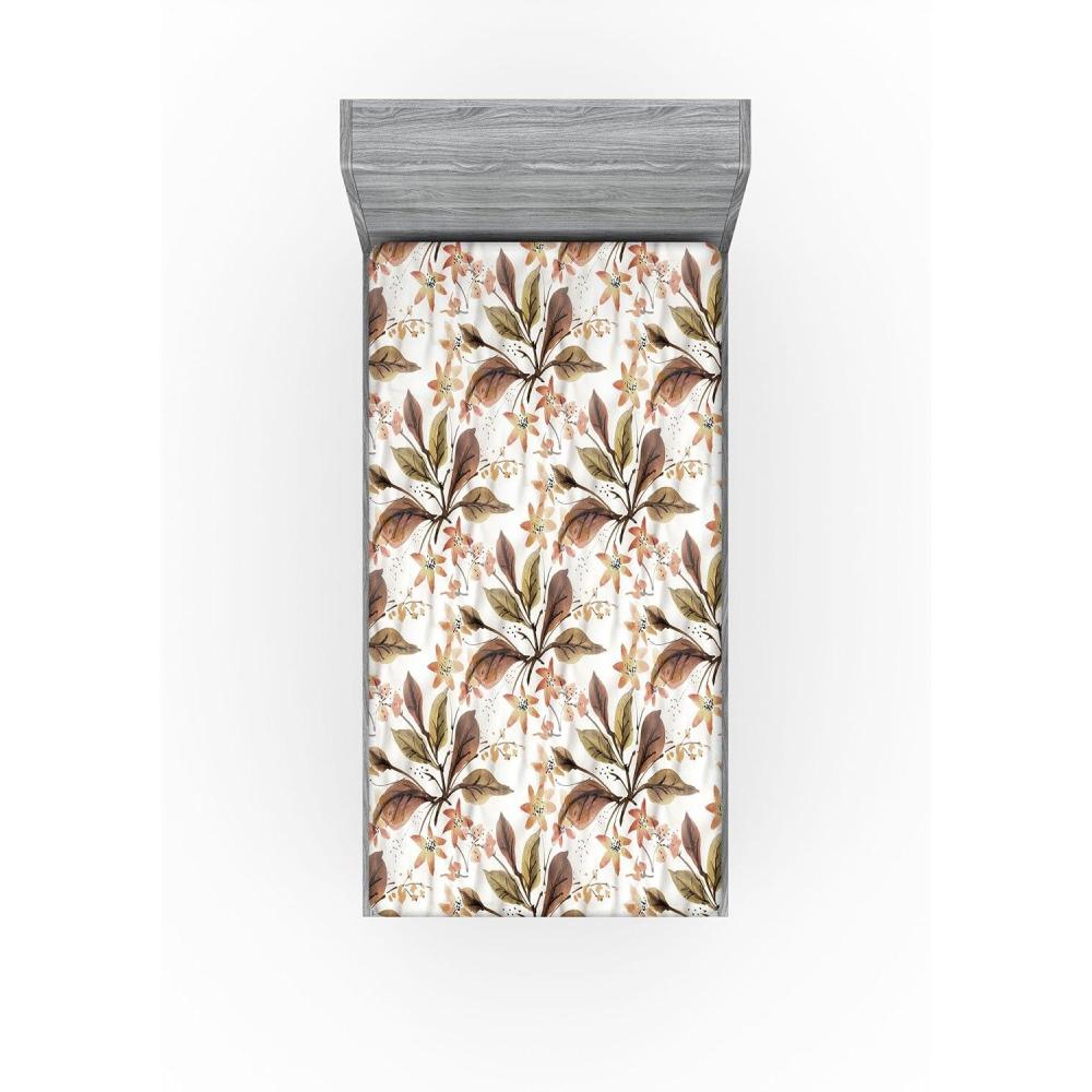 imageAmbesonne Floral Fitted Sheet Valentines Day Theme Grunge Style Repetitive Rose Flowers Abstract Decorative Soft Bedding AllRound Elastic Pocket California King Pale Fuchsia and SepiaBurnt Sienna Sand Brown