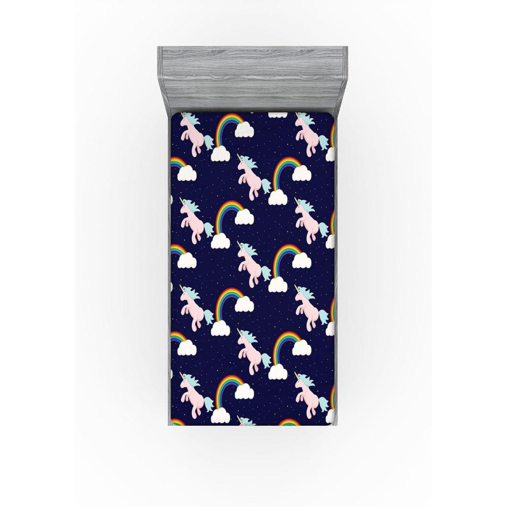 imageAmbesonne Floral Fitted Sheet Valentines Day Theme Grunge Style Repetitive Rose Flowers Abstract Decorative Soft Bedding AllRound Elastic Pocket California King Pale Fuchsia and SepiaNavy Blue and Pale Seafoam