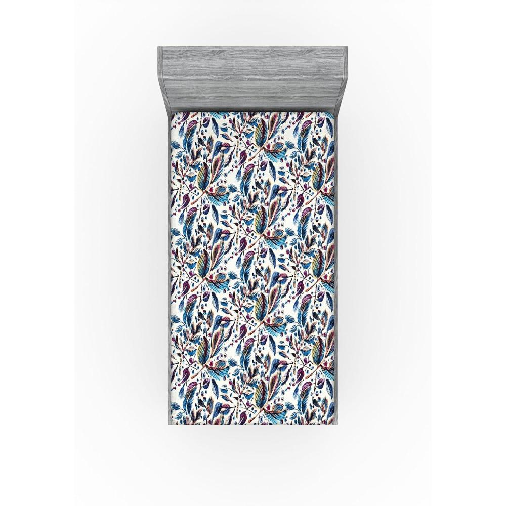 imageAmbesonne Floral Fitted Sheet Valentines Day Theme Grunge Style Repetitive Rose Flowers Abstract Decorative Soft Bedding AllRound Elastic Pocket California King Pale Fuchsia and SepiaMaroon and Dark Blue Grey