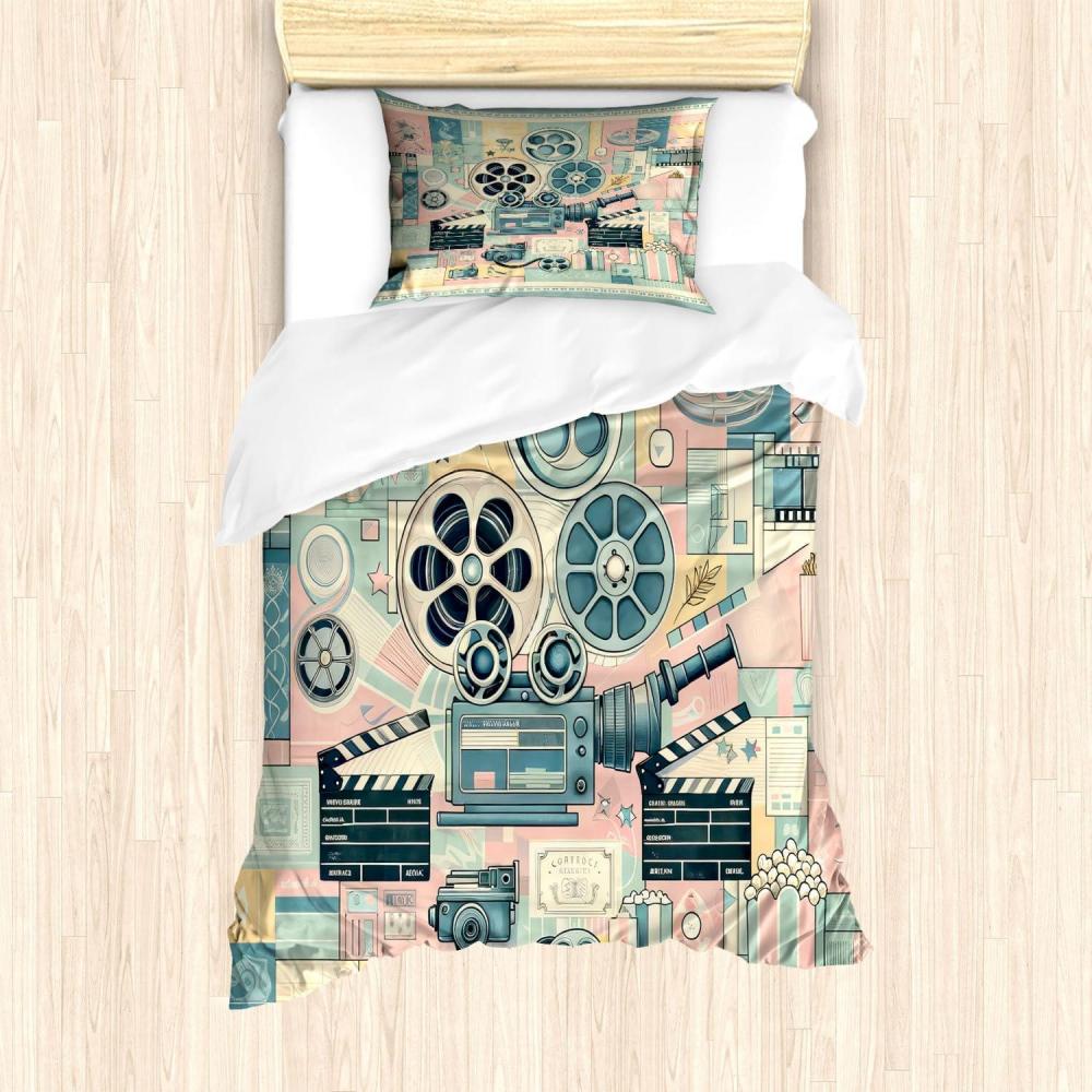 imageAmbesonne Floral Heart Duvet Cover Set Tenderness of Romantic Garden Ivy Branches and Roses Valentines Day Decorative 3 Piece Bedding Set with 2 Pillow Shams Queen Size Laurel Green and PinkAlmond Green Blush Peach