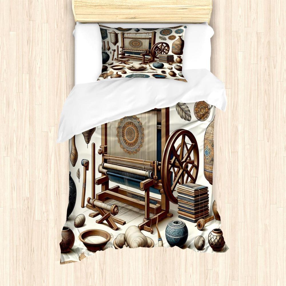 imageAmbesonne Floral Heart Duvet Cover Set Tenderness of Romantic Garden Ivy Branches and Roses Valentines Day Decorative 3 Piece Bedding Set with 2 Pillow Shams Queen Size Laurel Green and PinkUmber Dark Teal Ivory