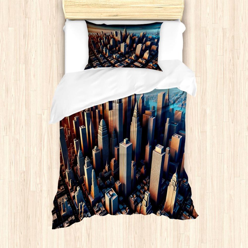 imageAmbesonne Floral Heart Duvet Cover Set Tenderness of Romantic Garden Ivy Branches and Roses Valentines Day Decorative 3 Piece Bedding Set with 2 Pillow Shams Queen Size Laurel Green and PinkBlue and Pale Cinnamon