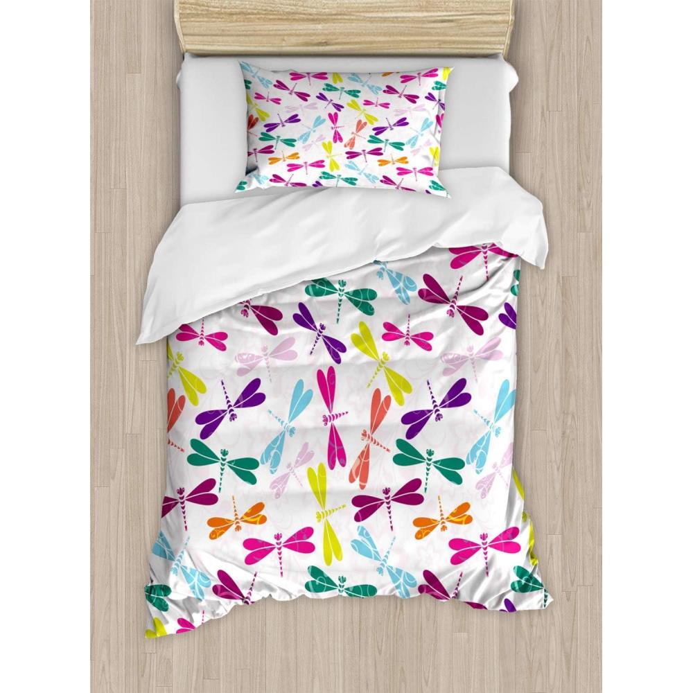 imageAmbesonne Kiss Duvet Cover Set Girl Black Silhouette Blowing Red Hearts Romance Love Valentines Day Theme Decorative 3 Piece Bedding Set with 2 Pillow Shams Queen Size Black White RedBaby Pink Multicolor
