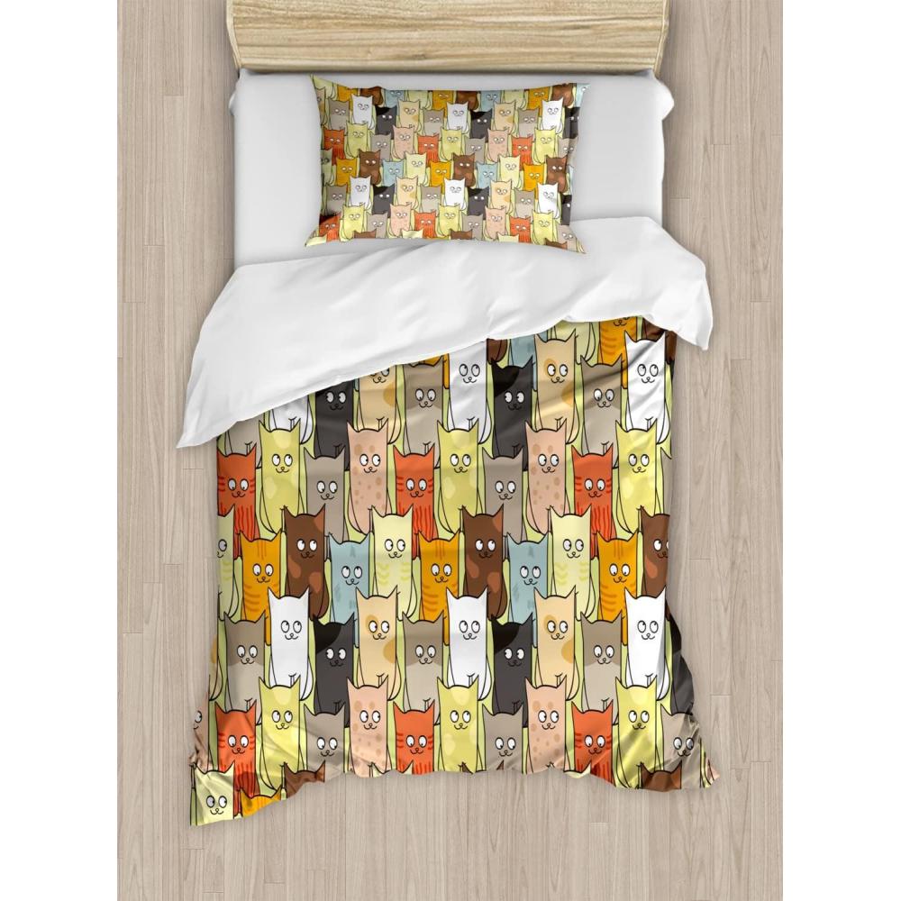 imageAmbesonne Kiss Duvet Cover Set Girl Black Silhouette Blowing Red Hearts Romance Love Valentines Day Theme Decorative 3 Piece Bedding Set with 2 Pillow Shams Queen Size Black White RedMarigold Multicolor