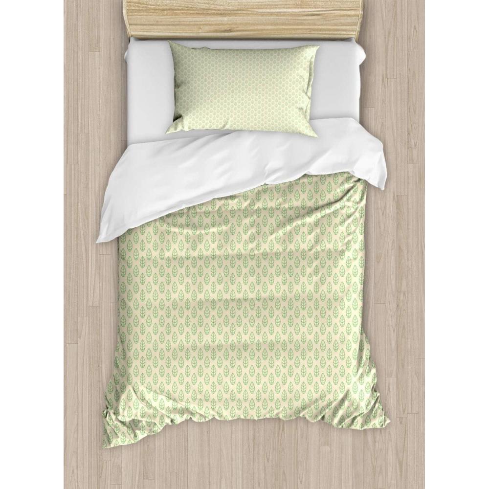 imageAmbesonne Kiss Duvet Cover Set Girl Black Silhouette Blowing Red Hearts Romance Love Valentines Day Theme Decorative 3 Piece Bedding Set with 2 Pillow Shams Queen Size Black White RedGreen White