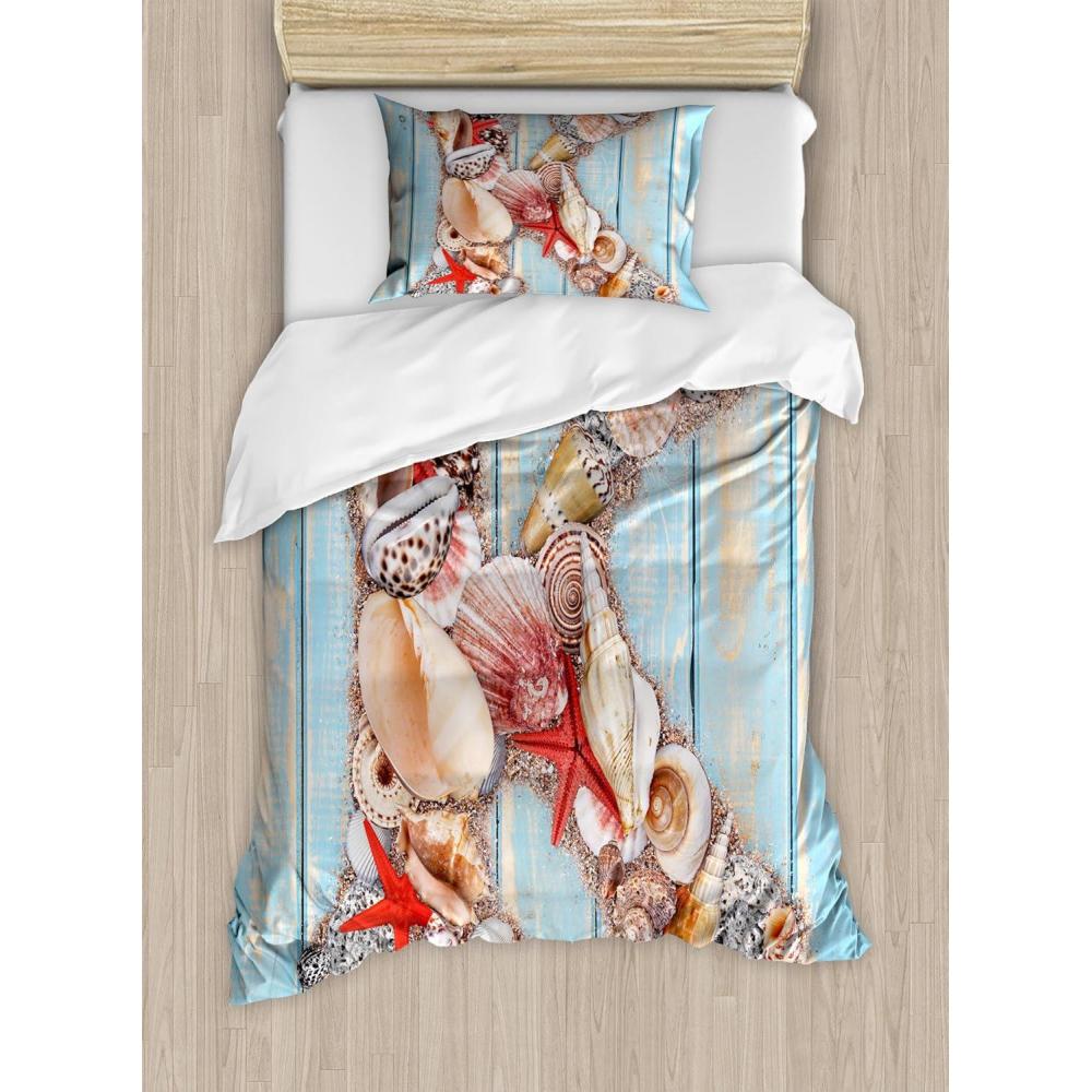imageAmbesonne Kiss Duvet Cover Set Girl Black Silhouette Blowing Red Hearts Romance Love Valentines Day Theme Decorative 3 Piece Bedding Set with 2 Pillow Shams Queen Size Black White RedDark Coral Pale Blue