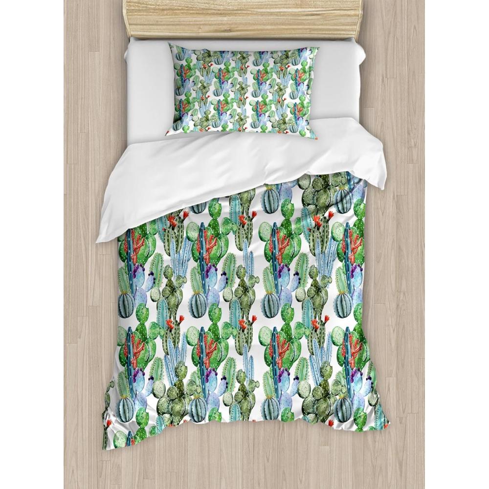 imageAmbesonne Kiss Duvet Cover Set Girl Black Silhouette Blowing Red Hearts Romance Love Valentines Day Theme Decorative 3 Piece Bedding Set with 2 Pillow Shams Queen Size Black White RedBlue Green