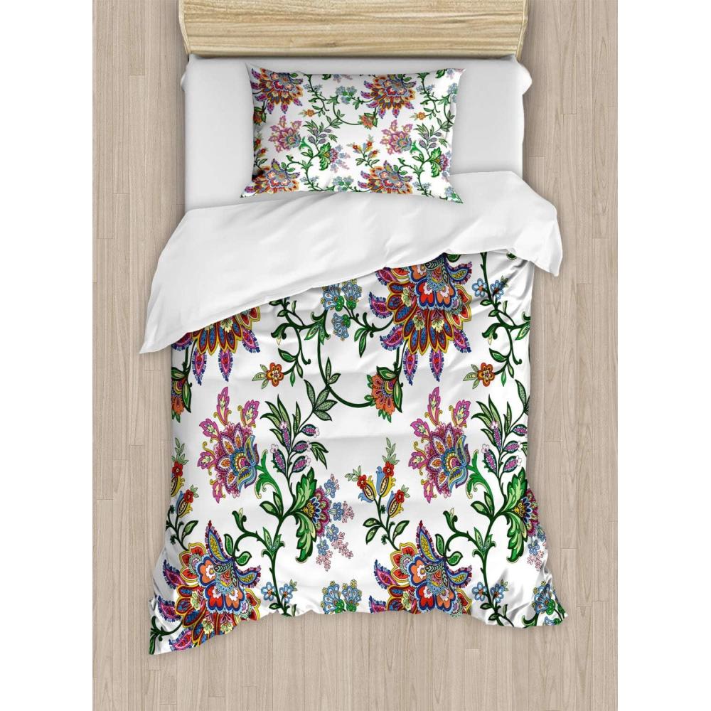 imageAmbesonne Kiss Duvet Cover Set Girl Black Silhouette Blowing Red Hearts Romance Love Valentines Day Theme Decorative 3 Piece Bedding Set with 2 Pillow Shams Queen Size Black White RedWhite and Multicolor