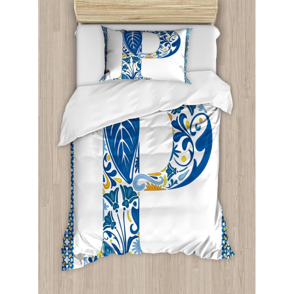 imageAmbesonne Kiss Duvet Cover Set Girl Black Silhouette Blowing Red Hearts Romance Love Valentines Day Theme Decorative 3 Piece Bedding Set with 2 Pillow Shams Queen Size Black White RedBlue Yellow Orange