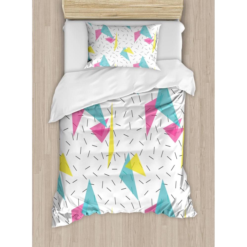 imageAmbesonne Kiss Duvet Cover Set Girl Black Silhouette Blowing Red Hearts Romance Love Valentines Day Theme Decorative 3 Piece Bedding Set with 2 Pillow Shams Queen Size Black White RedPink Multicolor
