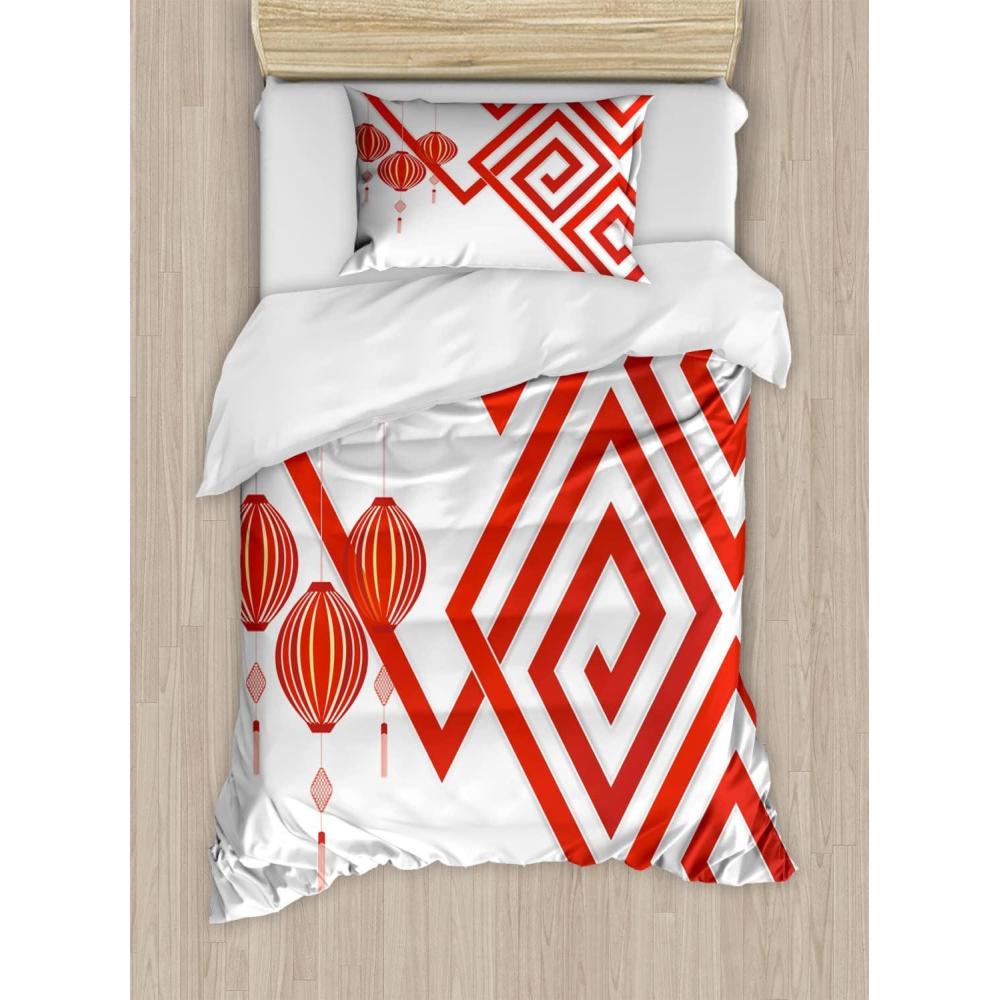 imageAmbesonne Kiss Duvet Cover Set Girl Black Silhouette Blowing Red Hearts Romance Love Valentines Day Theme Decorative 3 Piece Bedding Set with 2 Pillow Shams Queen Size Black White RedWhite Red