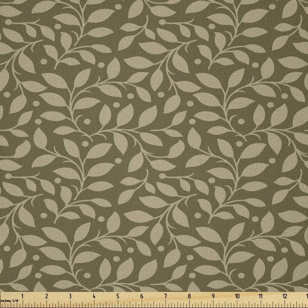 imageAmbesonne Kiss Fabric by The Yard Red Woman Lips Kiss Marks Pattern Romance Feminine Graphic Valentines Day Stretch Knit Fabric for Clothing Sewing and Arts Crafts 1 Yard Vermilion IvoryKhaki Pale Brown