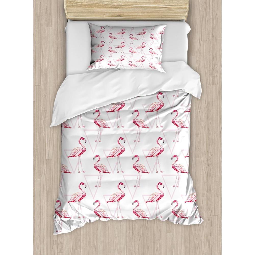 imageAmbesonne Purple Duvet Cover Set Unlucky Black Cat with Heart Filled Backdrop Valentines Day Animal Fun Decorative 3 Piece Bedding Set with 2 Pillow Shams Queen Size Lavender Pink BlackPink Peach White