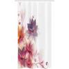 Ambesonne Abstract Stall Shower Curtain, Modern Floral Design with Burts and Leaves Detailed Romantic Image, Fabric Bathroom Decor Set with Hooks, 36″ W x 72″ L, Pink Purple and Orange