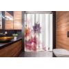 Ambesonne Abstract Stall Shower Curtain, Modern Floral Design with Burts and Leaves Detailed Romantic Image, Fabric Bathroom Decor Set with Hooks, 54″ W x 78″ L, Pink Purple and Orange