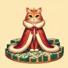 Ambesonne Cat Duvet Cover Set, Romantic Date Night of Kitties Drinking Milkshake Cozy Night Scene Valentines, Decorative 3 Piece Bedding Set with 2 Pillow Shams, California King, Dark Blue Apricot(Cream Hunter Green and Orange)