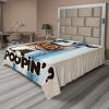Ambesonne Cat Flat Sheet, Romantic Date Night of Kitties Drinking Milkshake Cozy Night Scene Valentines, Soft and Comfortable Top Sheet Decorative Bedding 1 Piece, Full Size, Dark Blue Apricot(Blue Coconut Chocolate)