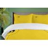Ambesonne Dog Driver Duvet Cover Set, Romantic Chihuahua with Balloon Rose Flower Valentines Love Date Celebration, Decorative 3 Piece Bedding Set with 2 Pillow Shams, King Size, Red Yellow(Yellow and Black)