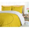 Ambesonne Dog Driver Duvet Cover Set, Romantic Chihuahua with Balloon Rose Flower Valentines Love Date Celebration, Decorative 3 Piece Bedding Set with 2 Pillow Shams, King Size, Red Yellow(Yellow and Black)