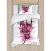 Ambesonne Dog Driver Duvet Cover Set, Romantic Chihuahua with Balloon Rose Flower Valentines Love Date Celebration, Decorative 3 Piece Bedding Set with 2 Pillow Shams, King Size, Red Yellow(Pink Black White)
