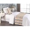 Ambesonne Floral Bed Runner Set, Realistic Painting Print A Million Roses to My Love Valentines Day, Decorative Bedding Scarf and 2 Pillow Shams for Hotels Homes, King, Pale Pink Dark Pink and Ecru(Beige Vermilion and Grey)