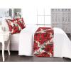 Ambesonne Floral Bed Runner Set, Realistic Painting Print A Million Roses to My Love Valentines Day, Decorative Bedding Scarf and 2 Pillow Shams for Hotels Homes, King, Pale Pink Dark Pink and Ecru(Dark Coral and Fern Green)