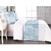 Ambesonne Floral Bed Runner Set, Realistic Painting Print A Million Roses to My Love Valentines Day, Decorative Bedding Scarf and 2 Pillow Shams for Hotels Homes, King, Pale Pink Dark Pink and Ecru(Deep Sky Blue Off White)