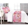 Ambesonne Floral Bed Runner Set, Realistic Painting Print A Million Roses to My Love Valentines Day, Decorative Bedding Scarf and 2 Pillow Shams for Hotels Homes, King, Pale Pink Dark Pink and Ecru(Soft Pink Rose Cream)